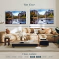 thumbnail image 4 of Elephant Stock Yosemite Autumn River Wall Art - Horizontal Multi Panel Canvas - Living Room Wall Decor - Nature Multi Panel - Brown And Blue Decor - 57" x 36", 4 of 8