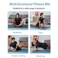 thumbnail image 6 of YR Wide Yoga Mat 76"x35" TPE Non-Slip Durable Exercise Mats with Carry Bag, 10mm Thick Blue, 6 of 8