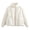 White, variant on ZHUGeLI Women's Winter Puffer Jacket Cropped Lightweight Zip Up Padded Coat Oversized Stand Collar Short Quilted Jackets