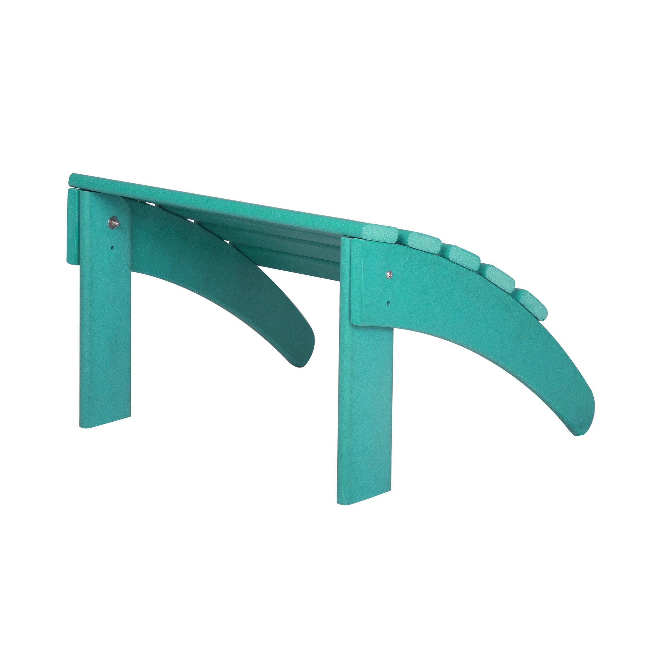 Garden Plastic Outdoor Adirondack Footrest Ottoman, Turquoise