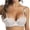 White, variant on Jelly Bras For Women Satin Tapered Bra Anti Sagging Lace Half Cup Soft Breathable Lightweight Black 32-38