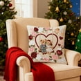 thumbnail image 2 of PuSpu Valentine's Day Decoration Valentines's Day Decorative Linen Pillows Cover With Graphic Print Cute Animals 18x18 Inches, 2 of 6
