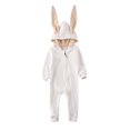 thumbnail image 1 of xiaxaixu Newborn Romper Jumpsuit Autumn/Spring Casual Cute Rabbit Ears Bodysuit, 1 of 6