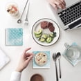 thumbnail image 1 of FMSHPON Merry Christmas Theme Set of 6 Coaster for Drinks, Absorbent Ceramic Stone Coasters Cup Mat with Cork Base for Home Kitchen Room Coffee Table Bar Decor, 1 of 4