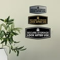 thumbnail image 3 of Signs ByLITA Fancy Secure Storage Lock After Use Durable ABS Plastic | Laser Engraved | Easy Installation | Elegant Design Sign (Brushed Gold) - Small, 3 of 6