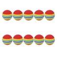 thumbnail image 1 of Guardoinrt 10Pcs Rainbow Soft Foam Sponge Golf Balls Swing Practice quality EVA which is Training Aids 35mm, 1 of 1