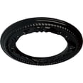 thumbnail image 3 of Ekena Millwork 12 1/4"OD x 7 1/2"ID x 7/8"P Roped Medway Ceiling Medallion (Fits Canopies up to 7 1/2"), Hand-Painted Black Pearl, 3 of 6