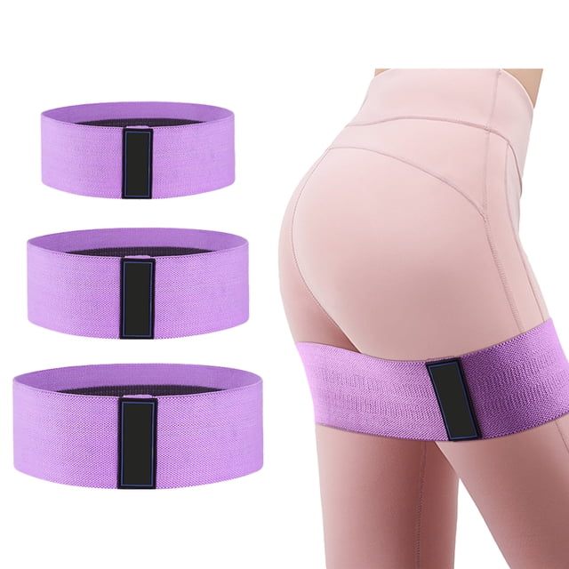 Bandas de resistencia de tela para hacer ejercicio: bandas para glúteos para mujeres y hombres