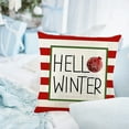 thumbnail image 4 of Decoraciones navideñas, fundas de almohada navideñas de 45 x 45 cm, serie navideña, funda de cojín cuadrada con cremallera personalizada, funda de almohada navideña., 4 of 6