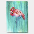 thumbnail image 2 of DESIGN ART Designart 'Pink Flamingo In Blue' Cottage Gallery-wrapped Canvas 44 in. wide x 34 in. high, 2 of 5