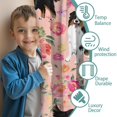 thumbnail image 3 of Blackout Kids Curtains,Bernese Mountain Dogs with Flowers Childrens Insulated Curtains Set Of 2,Bedroom Essentials,Toddler Room Decor 52x63in(132x160cm), 3 of 4