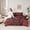 Red Black Bird, variant on jejeloiu Damask Floral Twin 7-Piece Bedding Set,Red Victorian Halloween Ghost,Reversible