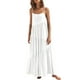 thumbnail image 2 of Vestido largo con tirantes finos para mujer - Pareo estampado para la playa - Vestido camisero holgado de poliéster - Ropa informal de verano, 2 of 6