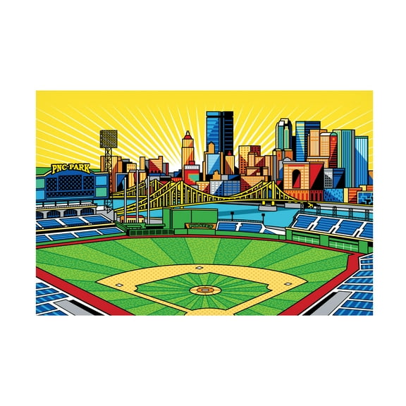 Ron Magnes 'PNC Park Pittsburgh' Canvas Art