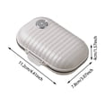 thumbnail image 3 of Personal Pill Organizer with Medicine Tracker, 7 Compartments Waterproof Pill Box Foldable Design, Travel Portable Daily Medication Case for Pocket Pharmacy, 3 of 5