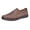 Brown, variant on Comfort Slip on Driving Shoes Breathable Perforated Leather Casual Loafers with Ergonomic Soft Sole Walking Flats for Everyday Brown Size 9