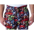 thumbnail image 2 of Marvel Mens' Avengers Unite Allover Character Loungewear Pajama Pants, 2 of 7