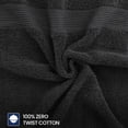 thumbnail image 5 of Linteum Textile Supply Black Bleach Proof Premium Hand Towels for Bathroom 16x27 Inches 100% Cotton Zero Twist Quick Dry Highly Absorbent Bleach Safe Spa Towels for Salon, Home, Hotel [Pack of 24], 5 of 8