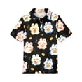 thumbnail image 5 of Grblisyd Girls Shirts Cute Animal Print Short Sleeve Collar Polo Shirts Casual Loose School Uniform Shirt, 5 of 6