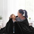 thumbnail image 3 of Fleece Blanket Soft Lightweight Microfiber Plush Flannel Throw Blankets for Couch Sofa Bed, Black Queen, 3 of 7
