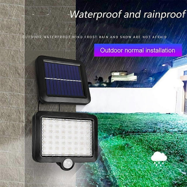 Separated Solar 56LED Induction Wall Lamp Separated Indoor and Outdoor Garage Light