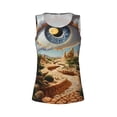 thumbnail image 4 of Lsque Surreal Desert Eye Landscape Printed Workout Tank Tops for Women, Athletic Sports Tank Tops, Compression Sleeveless Dry Fit Shirts,Sleeveless Yoga Shirt-, 4 of 9