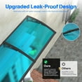 thumbnail image 4 of GUANSU-CN Polycarbonate Awning (ABS Frame) - Blue Panel with Black Bracket, 40 inch x 120 inch, UV/Rain Protection for Windows & Doors, 4 of 6