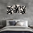thumbnail image 3 of Hieng Wall Art Canvas Set Abstract Lines Pictures Modern Mid Century Boho Wall Decor Minimalist Abstract Black Stroke Lines Canvas Painting Artwork Living Room Bedroom Unframed, 3 of 6