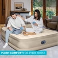 thumbnail image 3 of 18 Inch Elevated Air Mattress with Built-in Electric Pump, Fiber-Tech Durable Air Bed Supports 300lbs, Twin Full Sizes for Indoor Guest Home & Outdoor Camping Use, 3 of 9