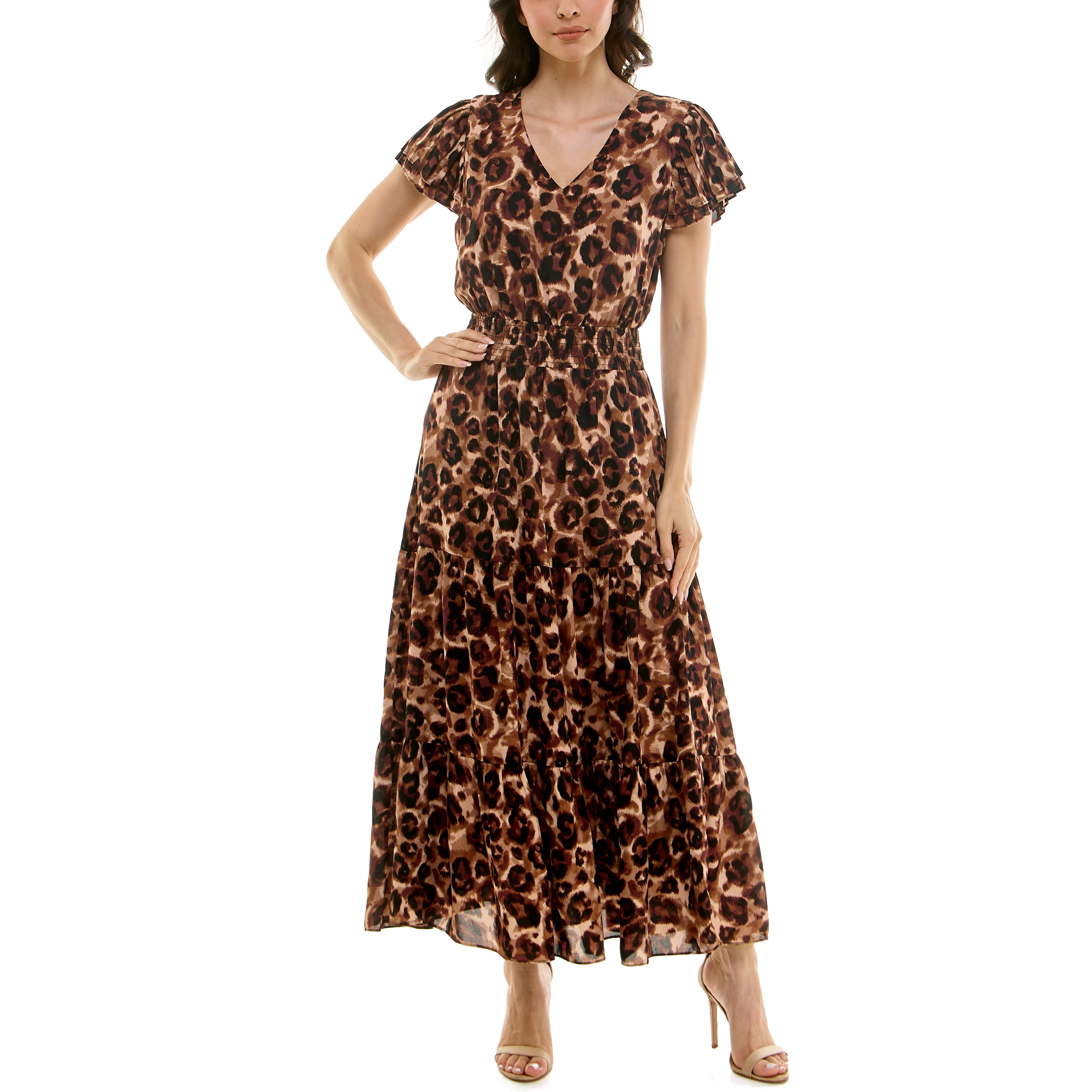 Nanette Lepore Women's Flutter Sleeve Midi Dress, Sizes XS-XXXL