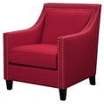 thumbnail image 1 of Kingfisher Lane Fauteuil Rembourré Contemporain en Tissu Accent Rouge Baies, 1 of 12
