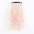thumbnail image 2 of Jupe en Tulle pour Femmes Taille Élastique Jupe Longue en Maille, 2 of 3