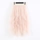 thumbnail image 2 of Falda de tul para mujer Vestido de falda de párrafo largo de malla con cintura elástica, 2 of 3
