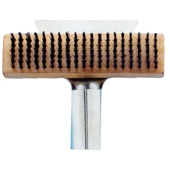 6 x 19 Row Premier 619SC Z-Pro Wire Brush Wood Block with Scraper