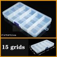 thumbnail image 1 of Caja de plástico transparente, compartimento para tornillos, joyería, pendiente, vitrina, contenedor, organizador de Terminal transparente, cajas de almacenamiento de herramientas, 1 of 5