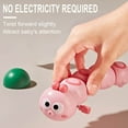 thumbnail image 3 of Pink Wind Up Crawling Caterpillar Toy For Kids Early Development With Clockwork Movement And Color Recognition Size Approx 5.9In Long Weight 0.09Lb Fun Playtime Activity, 3 of 7