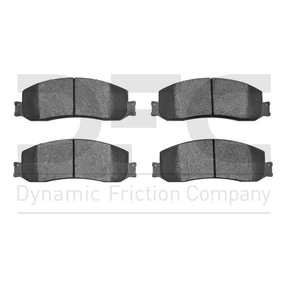 Dynamic Friction Company Heavy Duty Brake Pads - Semi Metallic 1214-1333-00-Front Set For 2010-2012 Ford F-250 Super Duty, 2010-2012 Ford F-350 Super Duty