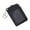 Black, variant on Portable Leather Business ID Card Credit Badge Holder Coin Purse Wallet Keychain