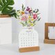 thumbnail image 4 of ¡Ofertas de Clearance!, Calendario de escritorio con flores florecientes de 2025 Adornos decorativos para el hogar Akmoler, 4 of 7
