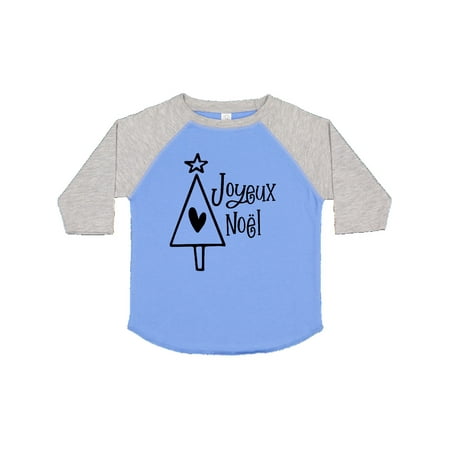 

Inktastic Joyeux Noël- Christmas Tree Gift Toddler Boy or Toddler Girl T-Shirt