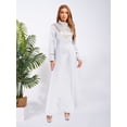 thumbnail image 5 of Oyolan Women Cleric Robe Clergy Priest Gown Church Pastor Minister Pulpit Cassock Liturgical Vestment White XXL, 5 of 7