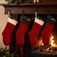 thumbnail image 4 of Dalxymotic Christmas Stocking, Cable Knit Xmas Stocking With Thick Cuff, Classic Large Hanging Christmas Sock, Christmas Decorations Indoor Outdoor for Tree, Fireplace, Mantel, Wall, 4 of 6
