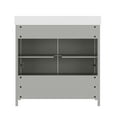 thumbnail image 6 of Flash Furniture Haven 36" Bathroom Vanity with Sink and Storage Cabinet Gray/Gold (FSBN436KDGYHGD), 6 of 11