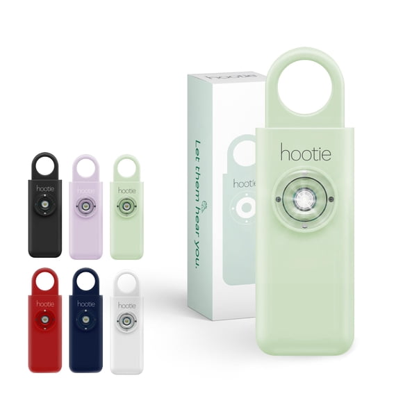 Alarma personal de seguridad Hootie Mint 130 dB con llavero y sirena