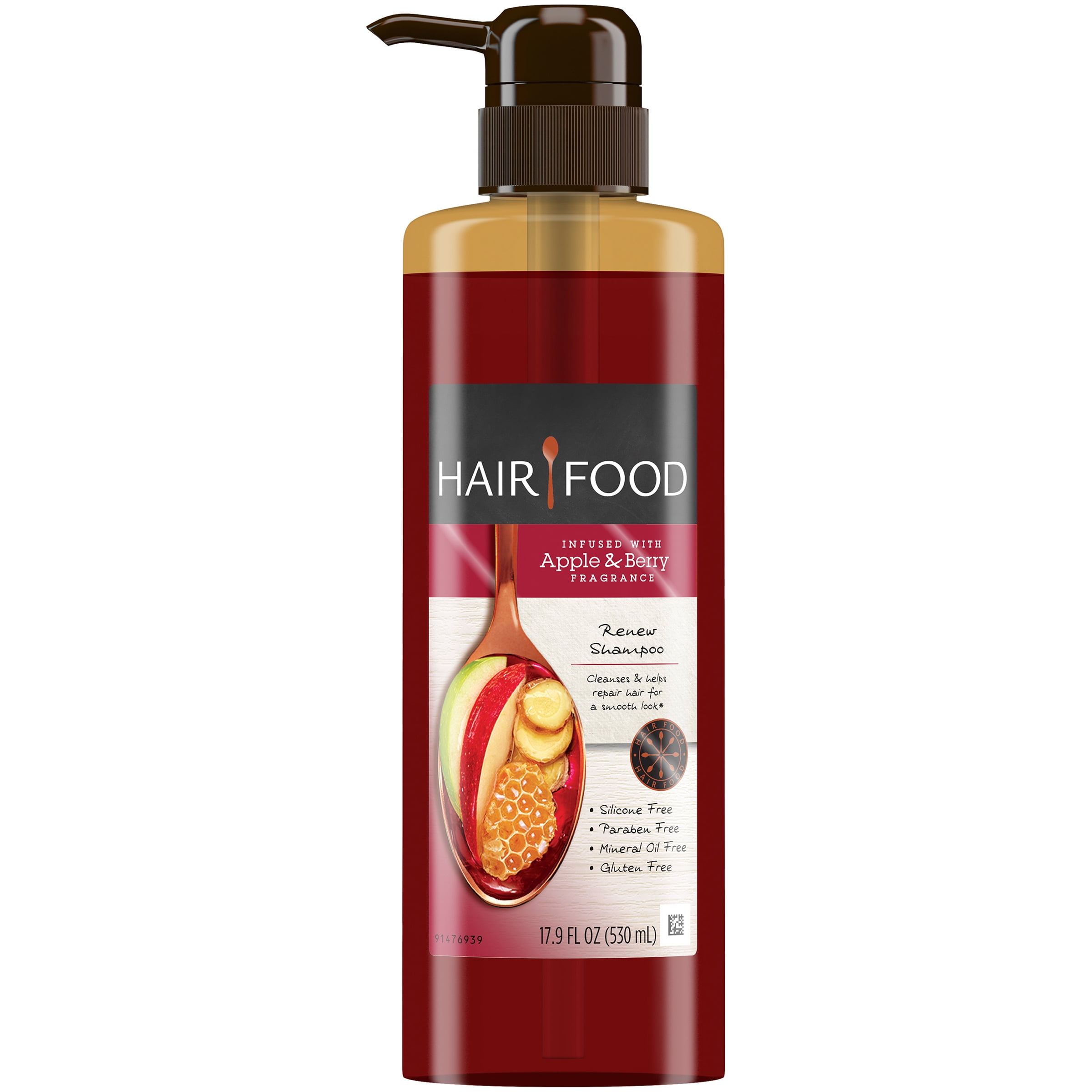 Clairol Hair Food Infused with Apple & Berry Fragrance Renew Shampoo 17