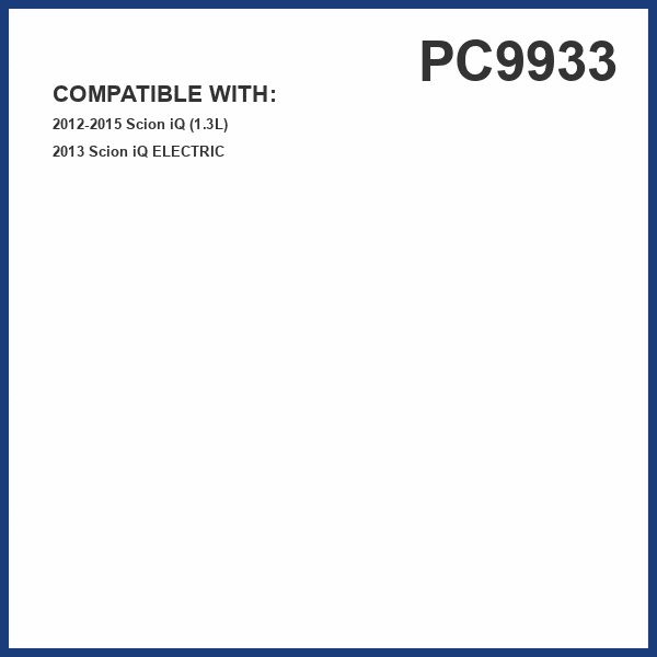 PG PC9933 Cabin Air Filter | Fits 2012-2015 Scion iQ 1.3L; 2013 iQ