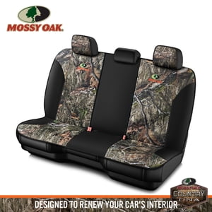 Mossy Oak Camo Low Back Bench Seat Cover, Blue