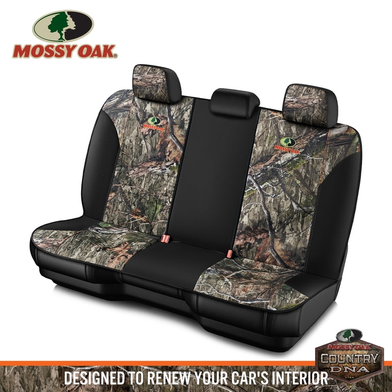 Mossy Oak Camo Low Back Bench Seat Cover, Blue photo 1