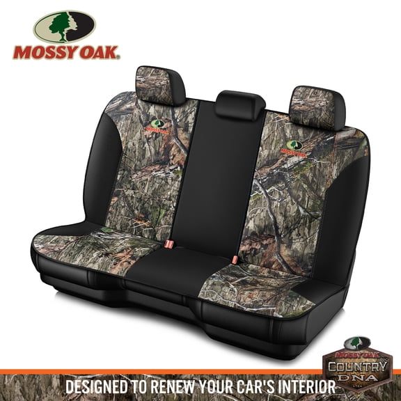 MOSSY Oak Low Back Camo Full Size Bench Seat Covers, Universial Fit, Fit Most Rear Seats - Made with Premium Rip-Stop Oxford Fabric - Official Licensed Product