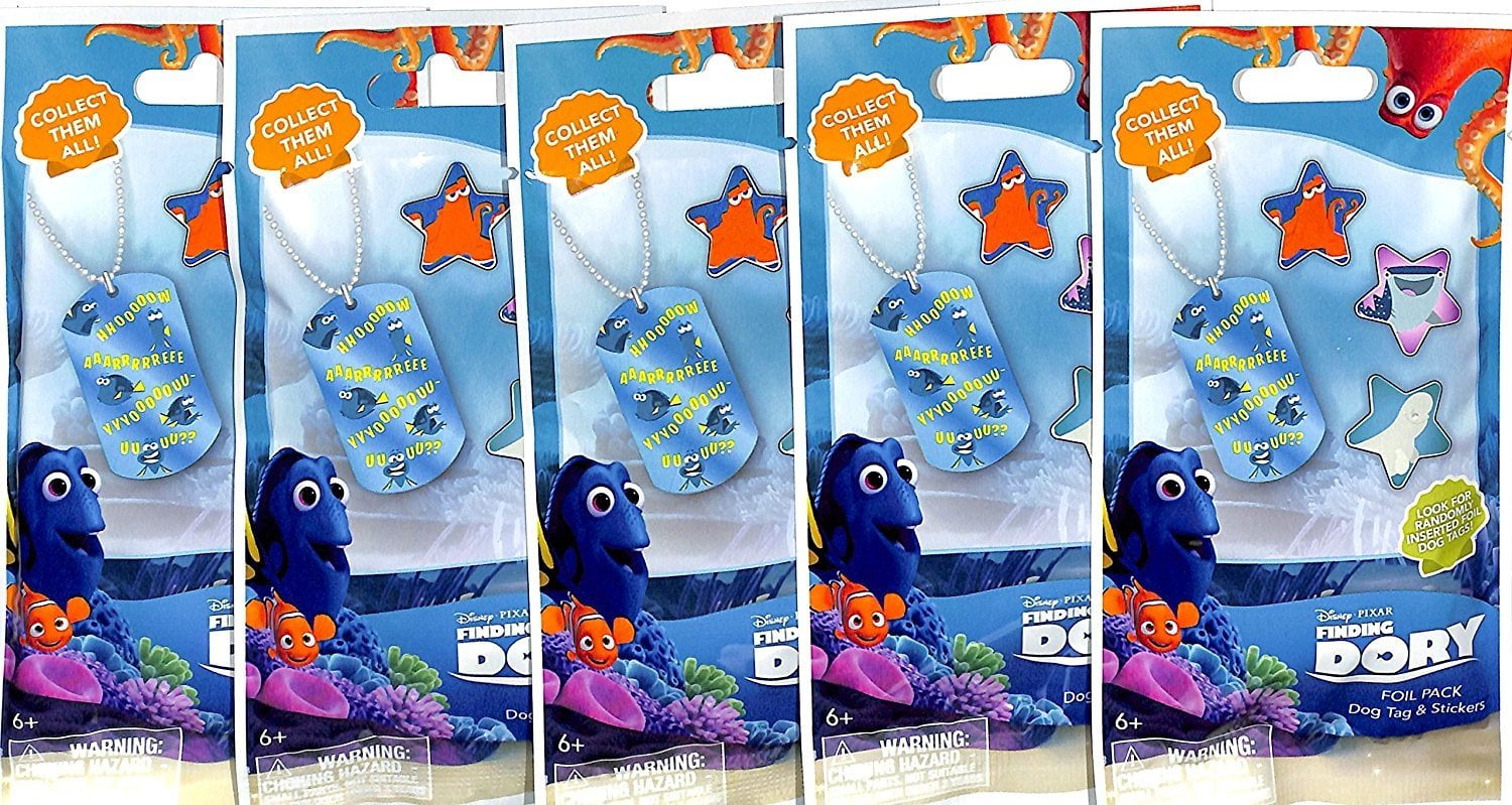 Disney Pixar Finding Dory Collectible Dog Tags Box 24 Packs 